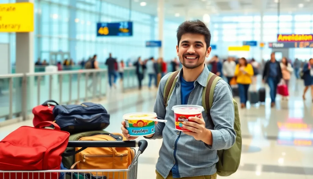 can i take food kayudapu on a plane